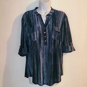 Cocomo Blue and Green Blouse
